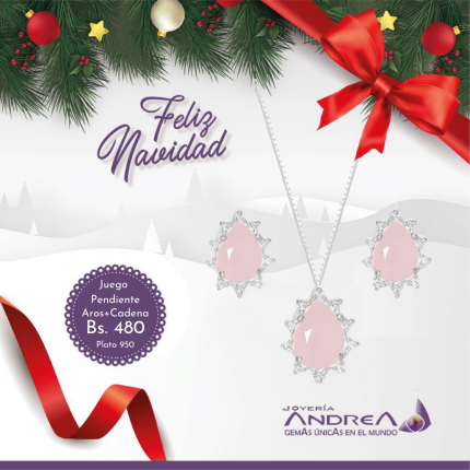PENDIENTE MAS CADENA Y AROS